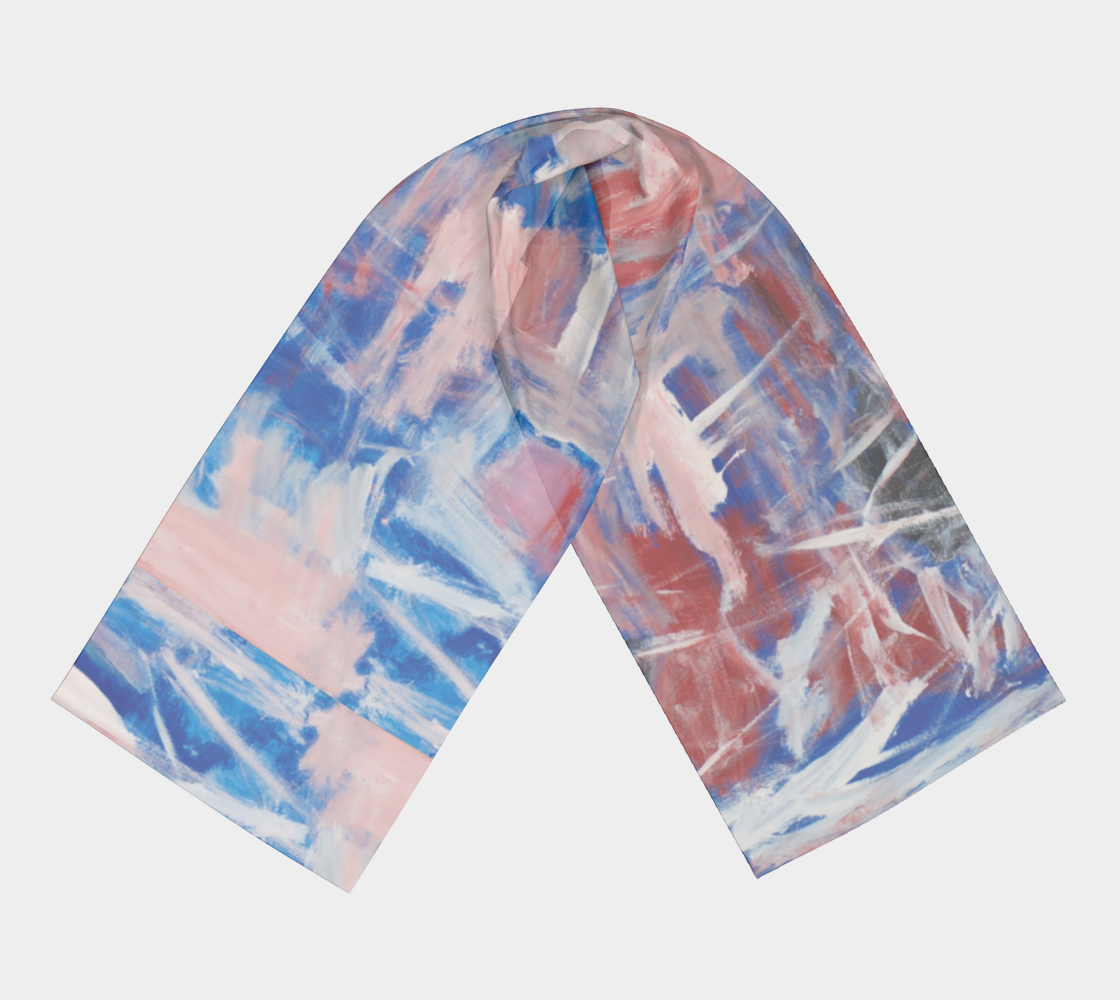 Long Scarf - Untitled Pink/Grey