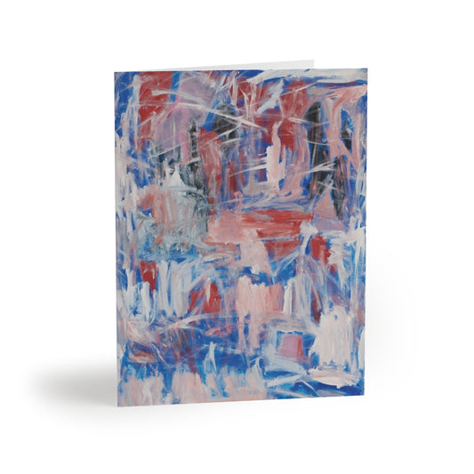 Untitled Pink/Grey - Greeting cards (8 pcs)