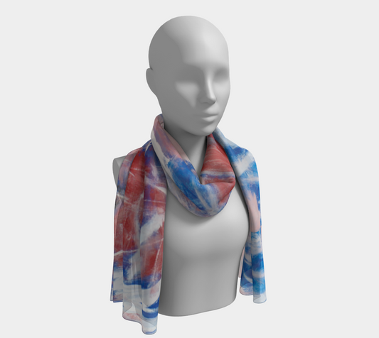 Long Scarf - Untitled Pink/Grey